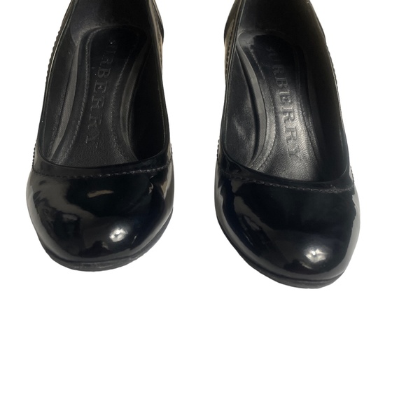 Burberry 36 Black Pumps 3”‎ Heel Smoked Check Praver 8.5 Pump - Picture 3 of 9